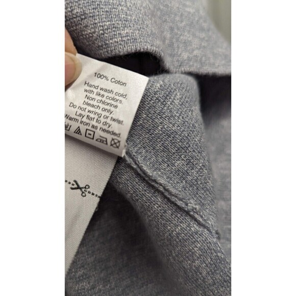 Madewell Laced Back Swingy Sleeves Cotton Round Neck Knit Pullover‎ Sweater XS - Picture 8 of 10